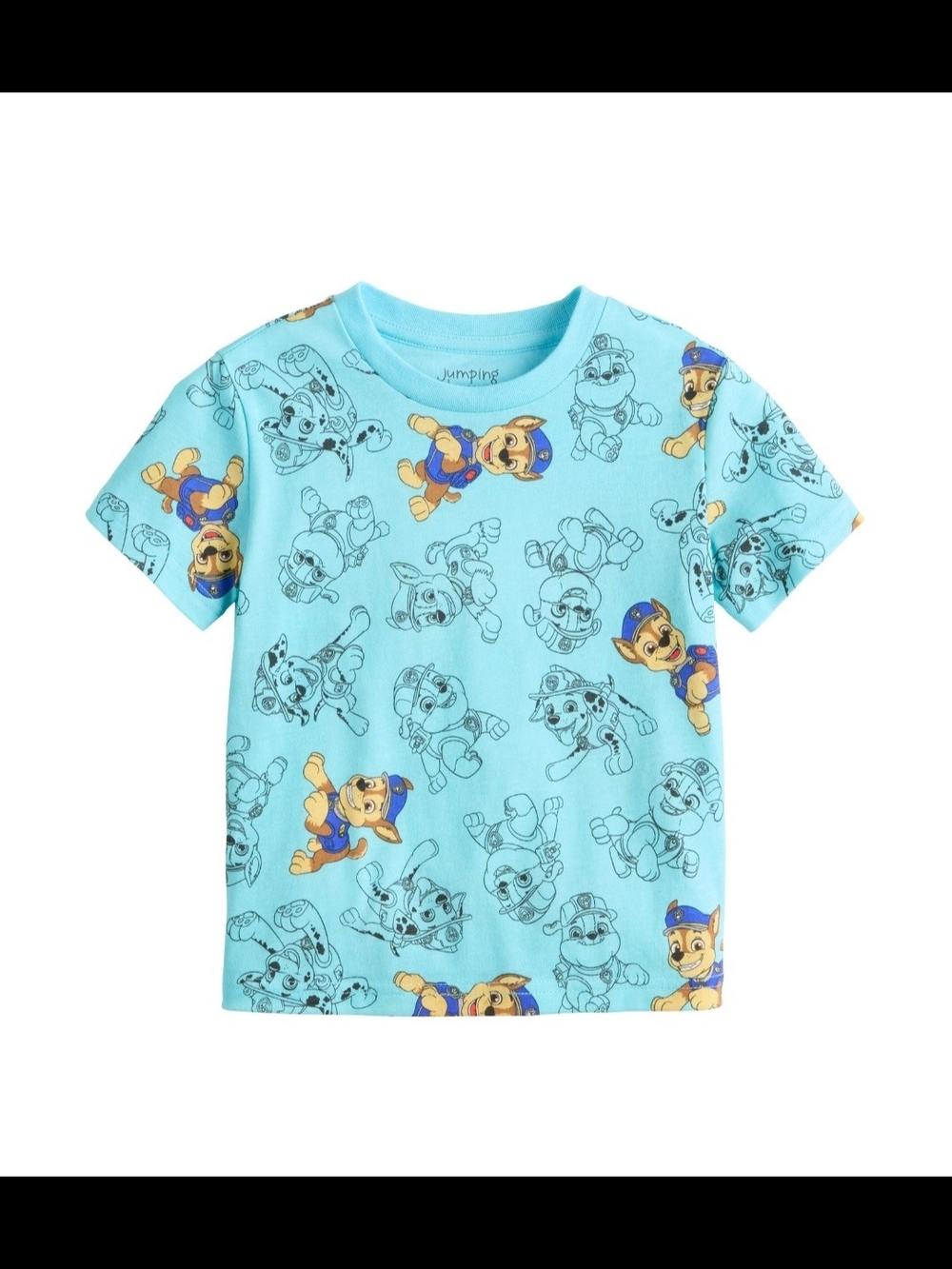 NWT PAW Patrol Blue Allover Print Graphic Tee 12M Brand New with Tags!
